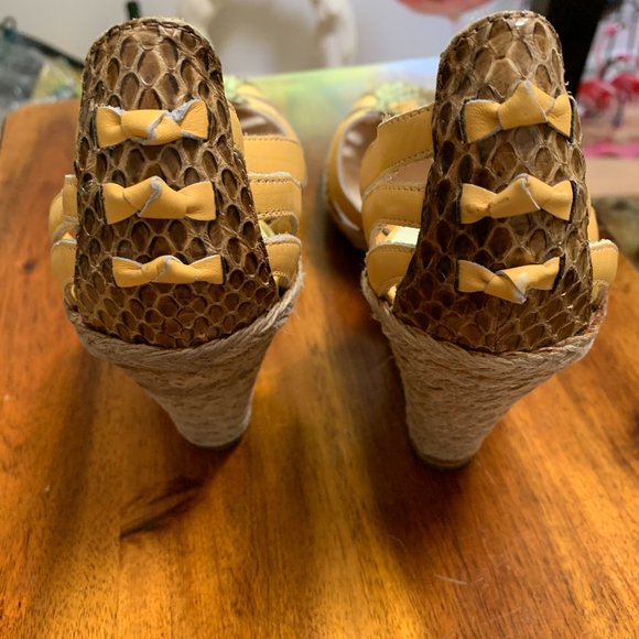 Salvatore Ferragamo wedge espadrille size 10 - Picture 3 of 6